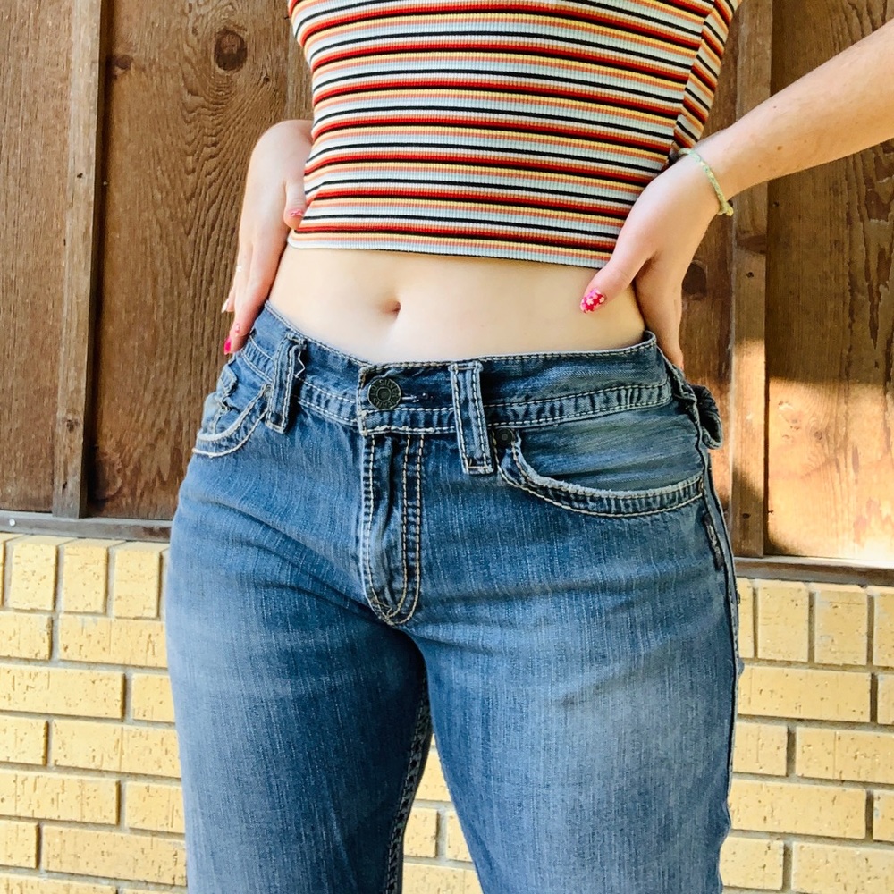 Low rise denim jeans (Y2K)